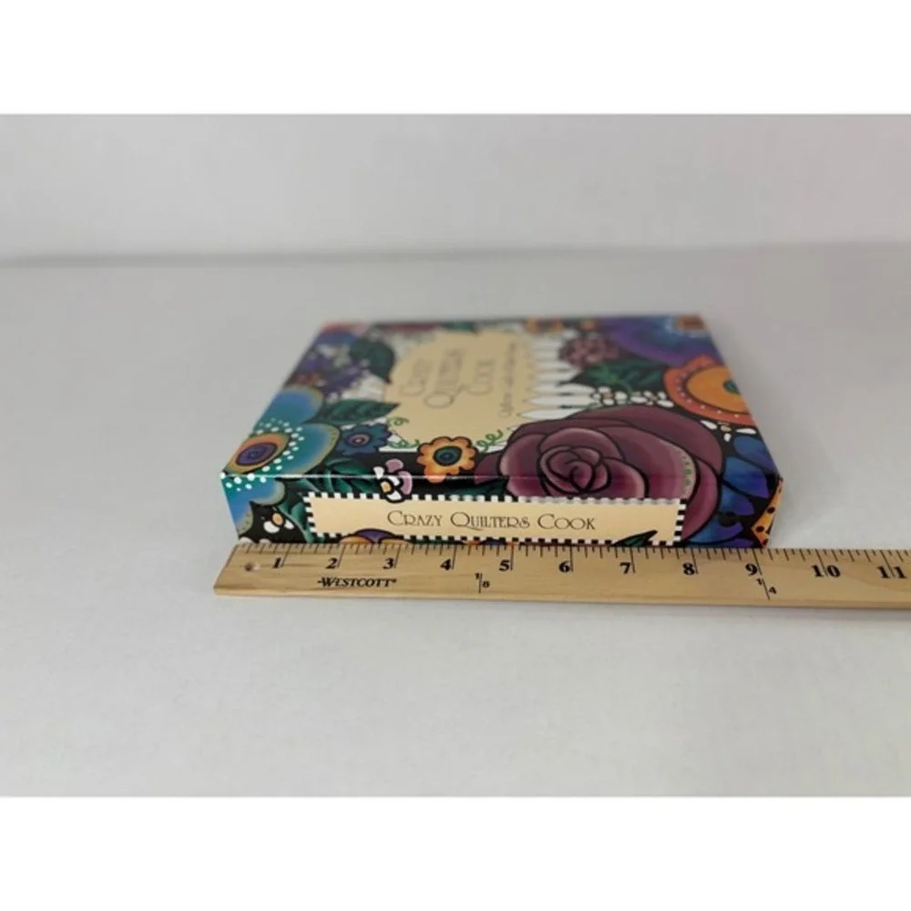 Crazy‎ Quilters Cook Cookbook Quilters Guild of East Texas Floral Binder 3- Ring